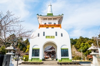 茂原市の藻原寺（そうげんじ）の境内と高さ25mの仁王門外観