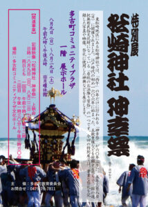 神輿を海へ担ぎ入れるお浜降りのポスター