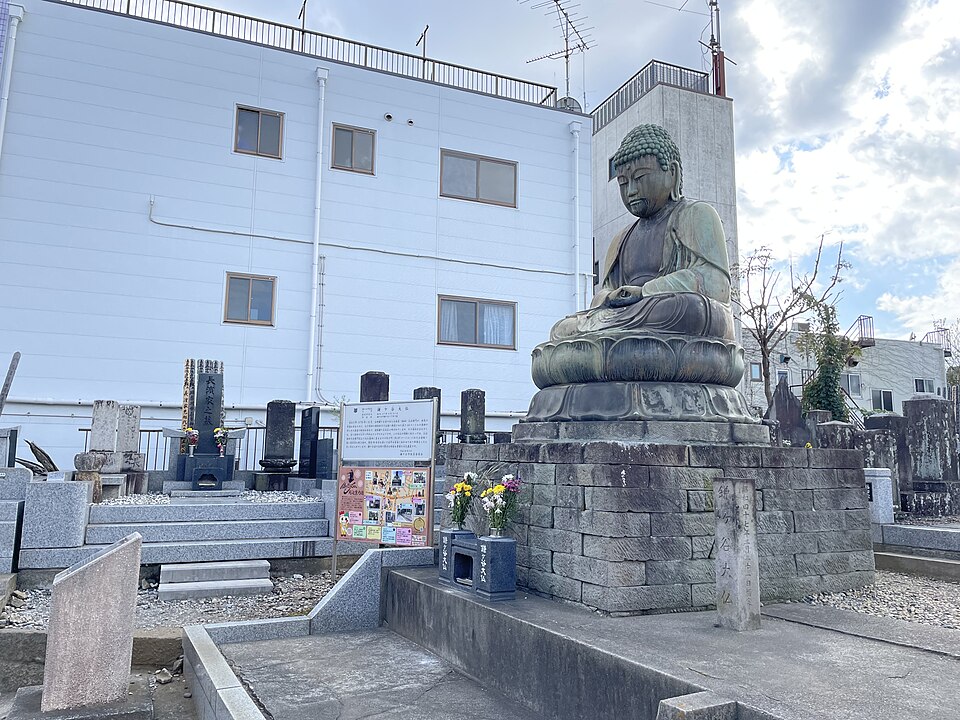 鎌ケ谷大仏と文化財説明看板
