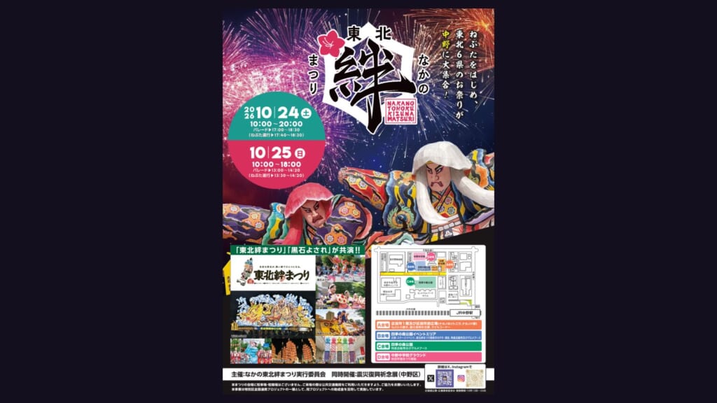2026なかの東北絆まつりのポスター