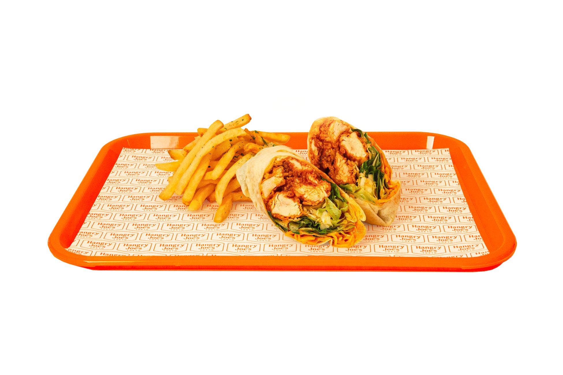 チキンラップとポテトのセットイメージ