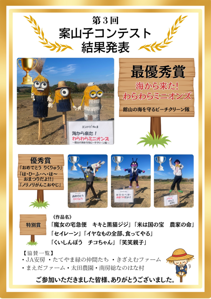 第3回案山子コンテスト 結果発表