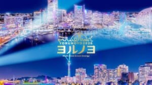 ヨルノヨ2026のキービジュアル。光に包まれた横浜みなとみらいの夜景とロゴ